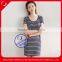 100 cotton korea summer fashion yarn dyed casual dress