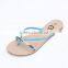 China T-strap women shoes household ladies monogram slipper flip flop
