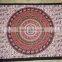 new round mandala printed bedsheets