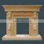 China natural top grade indoor used white marble fireplace