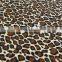 coffee apricot polyester leopard print milk fiber Spandex digital print lycra silk fabric