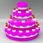 Happy birthday inflatable cake model for decoration/advertising