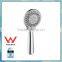 Bathroom three function plastic hand shower head with water saving 4008