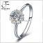 Modern 2016 trenday jewelry 925 sterling silver women's wedding engagemente band ring with CZ setting