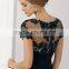 HA-004 2015 Beautiful Charming Scoop Short Sleeve Celebrate Dress A-Line Appliques Prom Quinceanera Dress