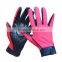 2016 safety sport gym glove with non slip adhesive nylon and leather cut resistant gloves wholesale products china
