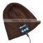 High quality fashion acrylic bluetooth hat headphone in winter
