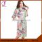 0111 Wholesales Stock Available Chinese Floral Silk Kimono Long Robe