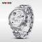 WEIDE Men Full Steel Watch Quartz Movement Stop Watch Waterproof Diving Military Men Sports Watches Men Luxury Brand WG93002