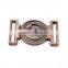 custom vintage metal alloy red copper dress buckle for lady