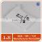 White velvet gift pouch bag with cotton drawstring