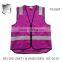 fashional high visibility safety purple reflective vest