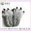 Simple color and style fluffy animal paw indoor stuffed warm slipper