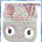 fluffy Fair isle owl pocket girls knitted scarf /trendy knitting scarf /knit winter scarf