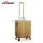 Top Sale And High Quality Sunrise Golden Aluminum Vanity Trolley luggage case