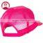 5 Panel Neon Color Poly Trucker Cap,Flat Bill Mesh Cap