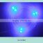 (Set of 8) BLUE 3 LED Polished Stainless Marine Boat RV Cup Drink Holder