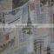 Wholesale printed sheer tulle curtain fabric for hotel bedroom used