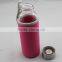Fashion glass drinking water bottle with the tubes
