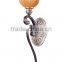 mass production outdoor decor wall sconce with crystal drop with uplight glass lamp shade
