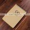 kraft paper cover notepad, spiral mini notebooks