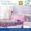 latest pink color kids bedroom furniture double bed for girl
