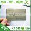 304 Stainless Steel metal membership card/ business card metal cut/ Brush Golden Metal card