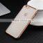 Ultra Thin TPU Soft Case Plating TPU Cover for iPhone6 6s 6Plus 6sPlus with Bling Diamond Back Soft TPU Case