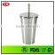 food grade double wall 16oz stainless steel car coffee mug with straw