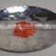 Aluminium Metal Fruit Plate Round Mirror Polish