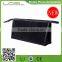 2016 promotional wholesale simple travel black PU makeup bag customized