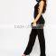2016 Wholesale Cheap Side Lacing Sleeveless Slim Jumpsuit Playsuit for Women