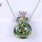 Empty Glass Perfume Bottles Fragrance Essential Oil Diffuser Locket Necklace jewelry
