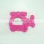 Funny animal design TPE teether/ plastic teether/ teething ring