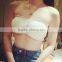White and black color strapless padded bra, seamless camisole bras, ladies sexy strapless bras