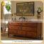 Antique Finish Solid Wood Bedroom Dresser Cabinet With 7 Drawer