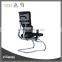 black Mesh Swivel Gaming Chair with Adjustable Armrest