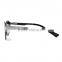 retro round wood and carbon fiber double materials sunglasses
