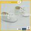 Plain white leather shoes wholesale soft baby shoes