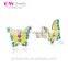 Cheap And High Quality Wholesale Butterfly Stud New Design Earrings