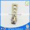 Q-2762 fully golden metal zippers custom metal zipper puller
