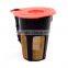 24K Gold plating Reusable K-Carafe Filter , Coffee K-Cup for Keurig 2.0