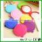 Wholesale silicone pocket size mirror round cheap mirror