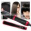 3 In 1 LCD Display Black Mix Red Hair Stright Care Electric Hair Striaghtener And Curling Brush