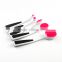 New design synthetic hair 5pcs BB cream foundation oval makeup brush