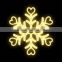Best selling new lighted building hanging led decorative craft metal snowflakes