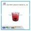 Different Size Cylinder Electroplated Red Votive Glass Candle Holder for Party
