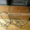 Round wrought iron log racks