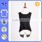 Compound mesh fabric special design neck hot swallow-tail perspective vest