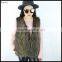 New Fancy Design Top Quality With Low Price Brown Fake Fur Vest